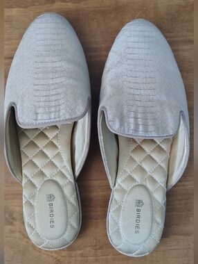 Birdies Metallic Rose Slip-On Loafers s 7.5 Women's